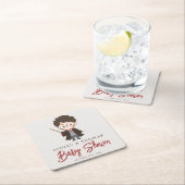 Simple Harry Potter-Baby shower Vierkante Kartonnen Onderzetter (Insitu)