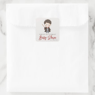 Simple Harry Potter-Baby shower Vierkante Sticker