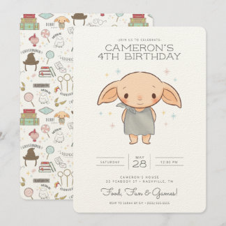 Simple Harry Potter - Dobby Invitation d'anniversa