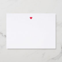 Simple Heart Letterpress Note Card