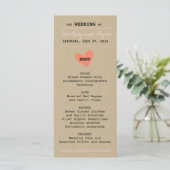 Simple Heart Menu Kaart (Staand voorkant)