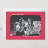 Simple Hearts Ticket Frame Carte photo de Valentin (Devant)