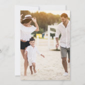 Simple Holiday Card with Photo Kaart (Achterkant)