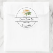 Simple Homemade Lemon Balm Tea Label (Tas)