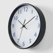 Simple horloge bleue (Angle)