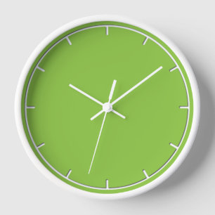 Simple horloge de mur vert