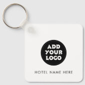 Simple Hotel Logo and Name Sleutelhanger (Voorkant)