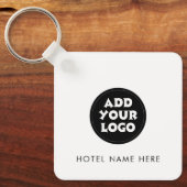 Simple Hotel Logo and Name Sleutelhanger (Voorkant)