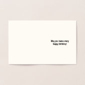 Simple, Humble "AVEZ UNE GRANDE Carte D'ANNIVERSAI (Intérieur)