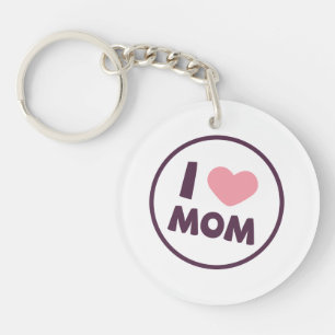Simple I Love Mam Moederdag Sleutelhanger