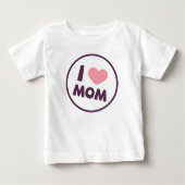 Simple I Love Maman's Day | T-shirt Ruffle (Devant)