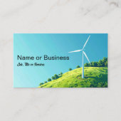 Simple image of a wind turbine visitekaartje (Voorkant)