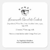 Simple Ingredient Label Heart Box Valentines Day (Voorkant)