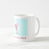 Simple Inséparable bleu rose blanc Mug (Devant droit)