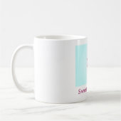 Simple Inséparable bleu rose blanc Mug (Gauche)