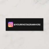 SIMPLE INSTAGRAM MINI CARTE DE VISITE (Devant)