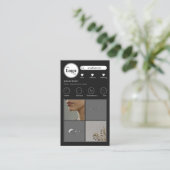 Simple Instagram Photo Collage Carte de visite noi (Debout devant)