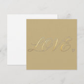 Simple invitation d'amour minimaliste moderne (Devant / Derrière)