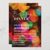 Simple invitation de 2ème anniversaire Confetti Dî (Devant / Derrière)