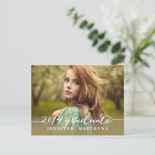 Simple | Invitation de la fête de graduation (Debout devant)