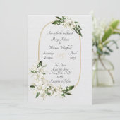 Simple invitation de mariage élégante (Debout devant)