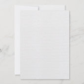 Simple invitation de mariage élégante (Dos)