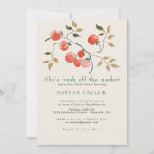 Simple Invitation de Mariage Fraîchement sortie du (Devant)