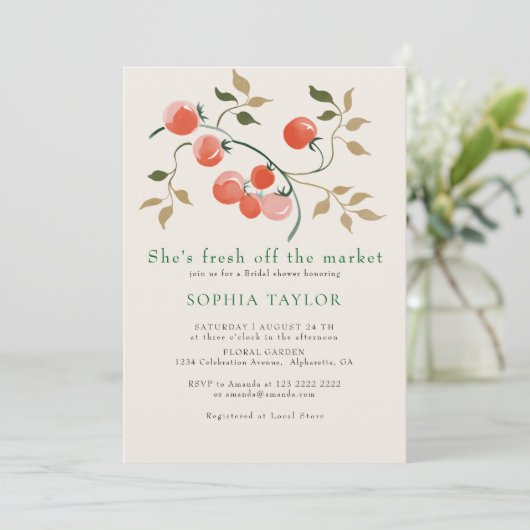 Simple Invitation de Mariage Fraîchement sortie du (Debout devant)