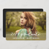 Simple| Invitation du groupe de diplômés (Devant / Derrière)