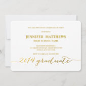 Simple| Invitation du groupe de diplômés (Dos)