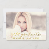 Simple| Invitation du groupe de diplômés (Devant)