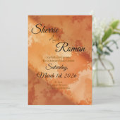 Simple invitation en terre cuite (Debout devant)