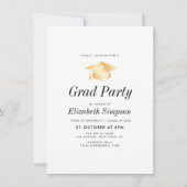 simple invitation et faire-part de remise de diplô (Dos)