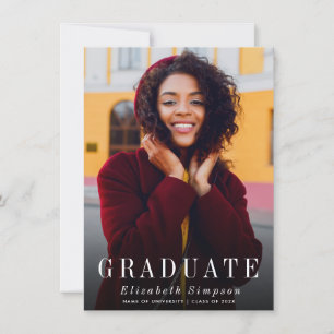 simple invitation et faire-part de remise de diplô