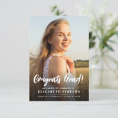 simple invitation et faire-part de remise de diplô (Debout devant)