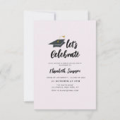 simple invitation et faire-part de remise de diplô (Dos)