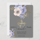 Simple invitation florale minimaliste (Devant)