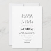 Simple invitation moderne (Devant)