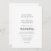 Simple invitation moderne (Devant / Derrière)