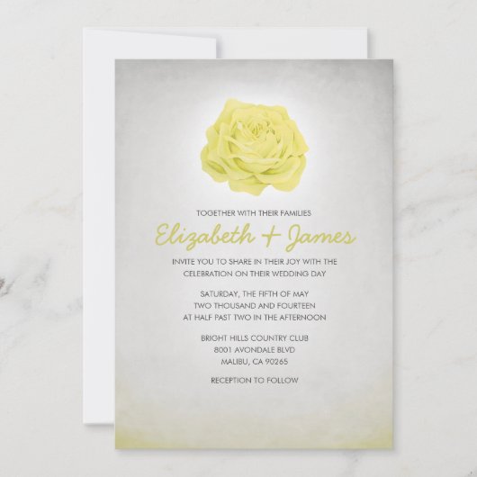 Simple invitations de Floral Wedding (Devant)