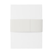 Simple Ivory Classic Crest Monogram Wedding Uitnodigingen Wikkel (Achterkant Voorbeeld)