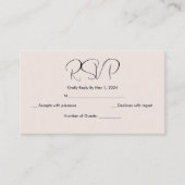 simple japonaise carte rsvp de fleurs de cerisier (Devant)