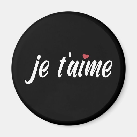 Simple Je T'aime Je t'aime Valentine | Magnet (Devant)