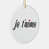 Simple Je T'aime Je t'aime Valentine | Ornement (Droite)