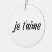 Simple Je T'aime Je t'aime Valentine | Ornement (Gauche)