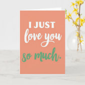 Simple Je T'Aime Tellement Carte (Fleur jaune)