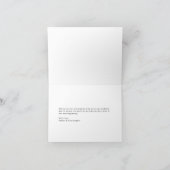 Simple Jet Black Bedankkaart (Binnen)