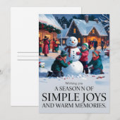 Simple Joie - Carte de Noël (Devant / Derrière)
