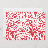 Simple Joie Rouge et Blanc Carte photo (Dos)