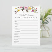 Simple Jolie Word Scramble Carte de Jeu (Debout devant)